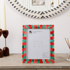 Scalloped Bone Inlay Picture Frame
