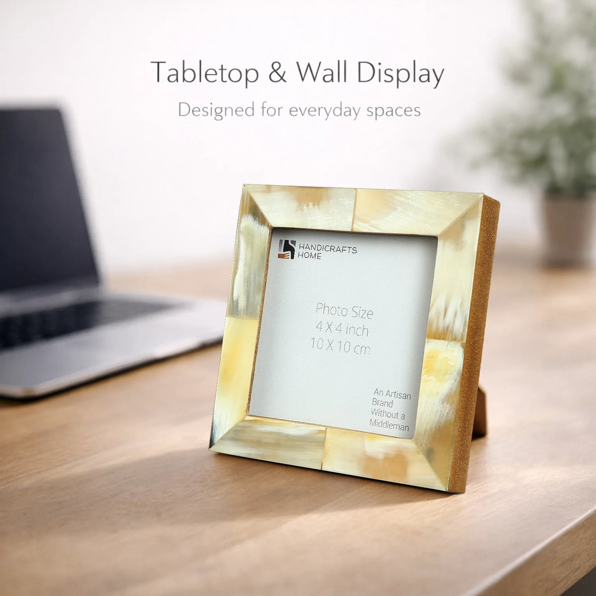 Horn Inlay Picture Frame