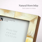 Horn Inlay Picture Frame
