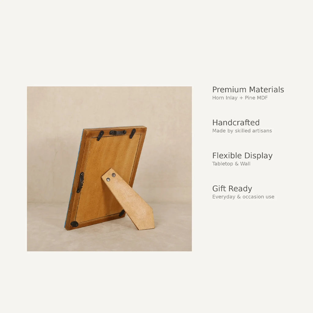 Horn Inlay Picture Frame