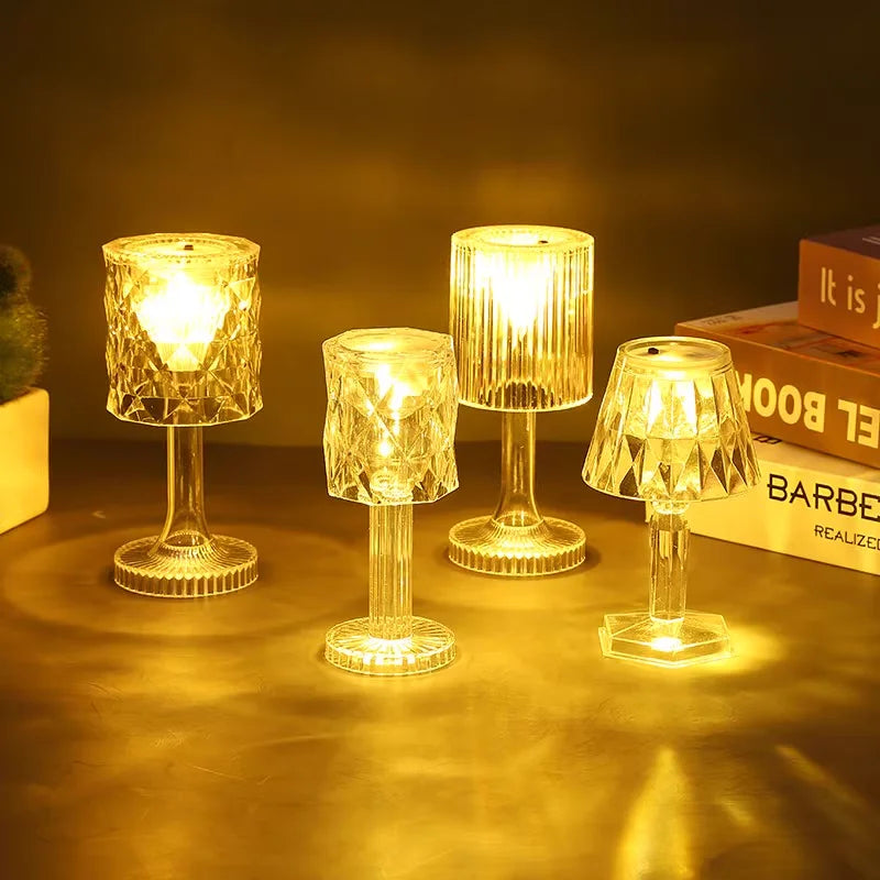 Crystal Glow Color-Changing Accent Lamp