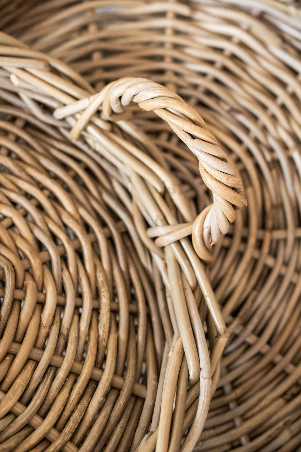 Rattan Round Tray