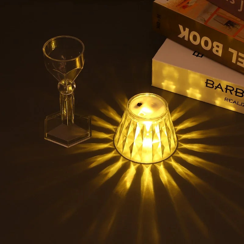 Crystal Glow Color-Changing Accent Lamp