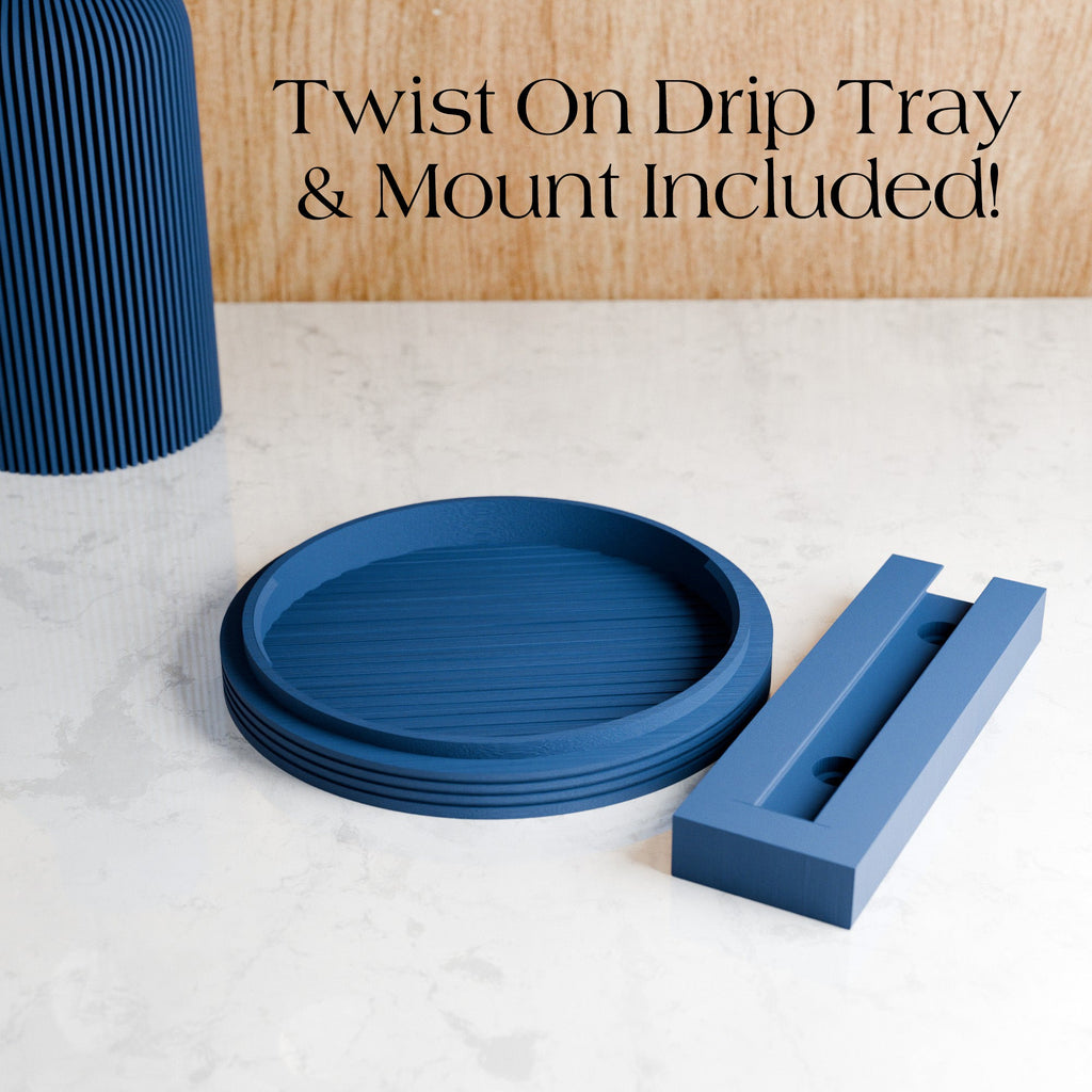 STREAM Ribbed Hanging Wall Planter