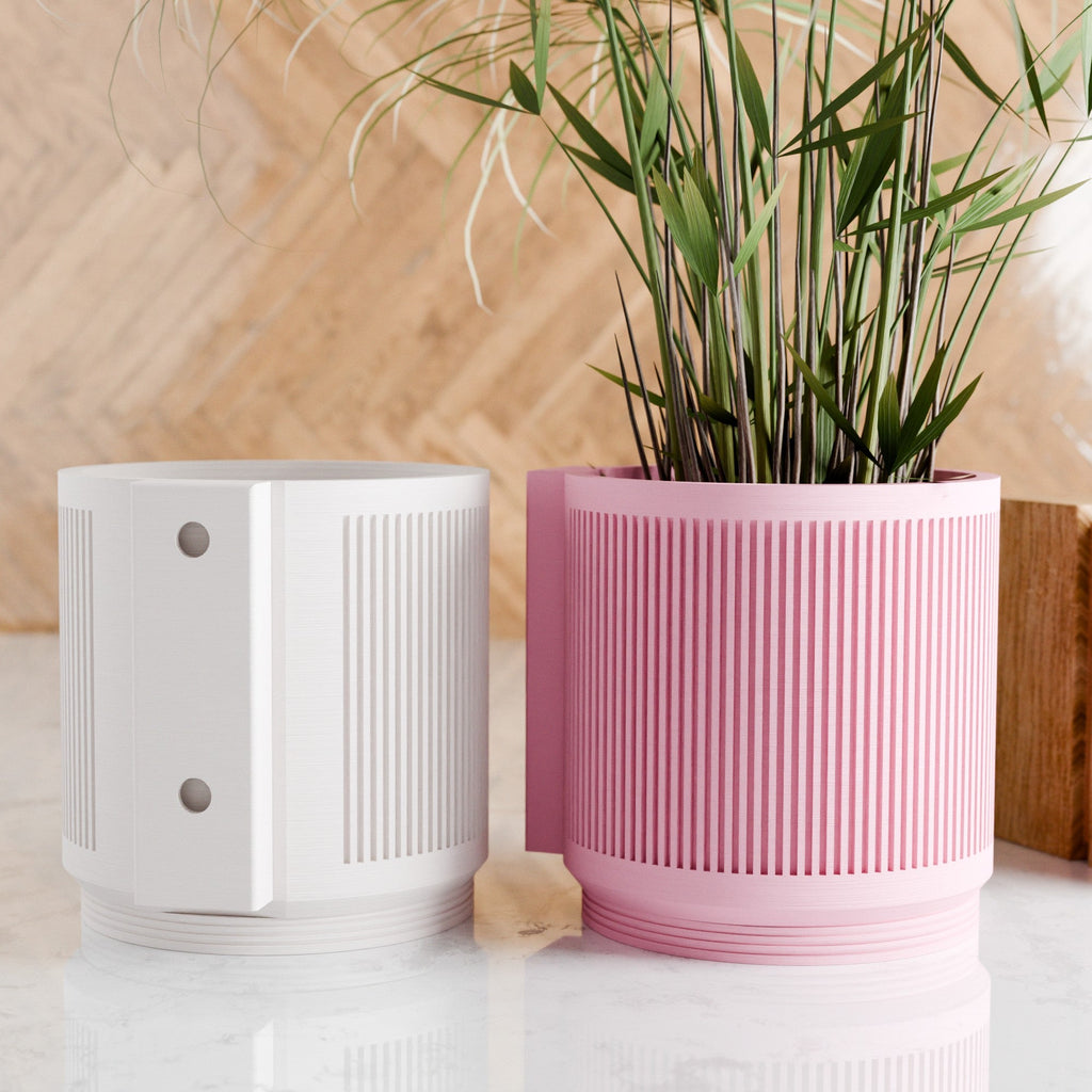 STREAM Ribbed Hanging Wall Planter