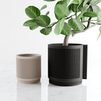 STREAM Ribbed Hanging Wall Planter