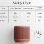 STREAM Ribbed Hanging Wall Planter