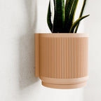 STREAM Ribbed Hanging Wall Planter