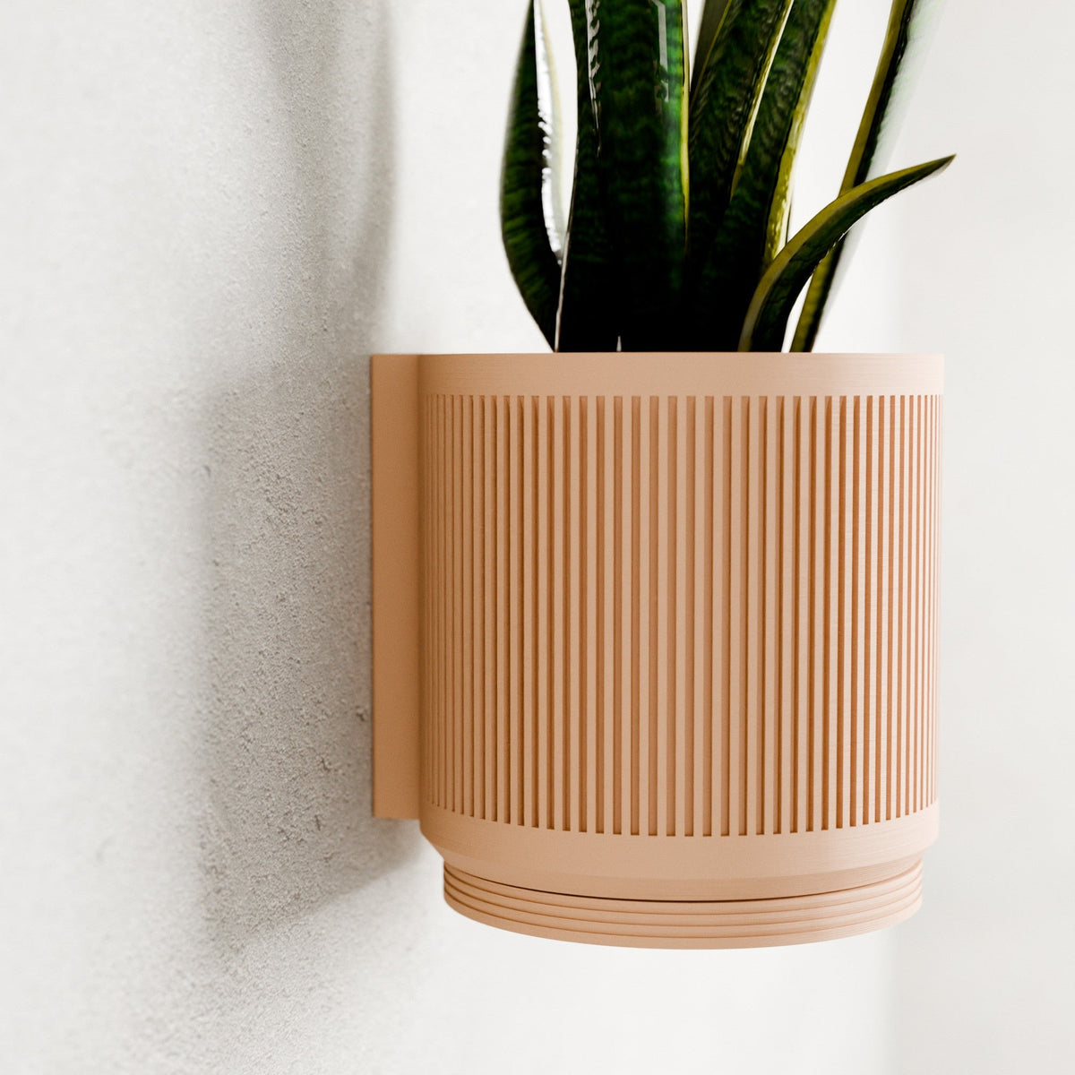 STREAM Ribbed Hanging Wall Planter