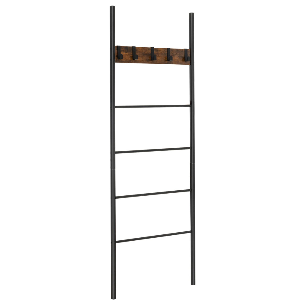 Decorative Blanket Ladder with Hooks
