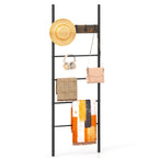 Decorative Blanket Ladder with Hooks