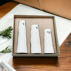Mini Porcelain Vase Set — 3 Pieces