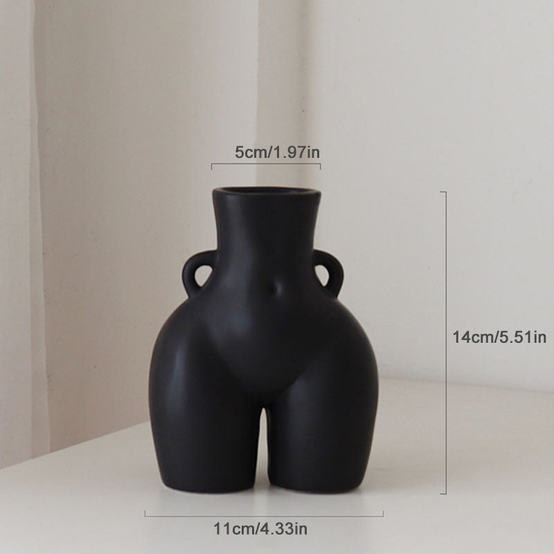Sculpted Silhouette Decorative Vase