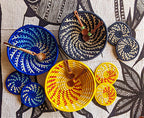 Handwoven Raffia Catchall Basket