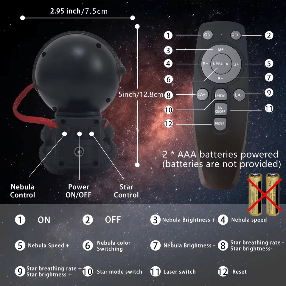 Astronaut Galaxy Projector