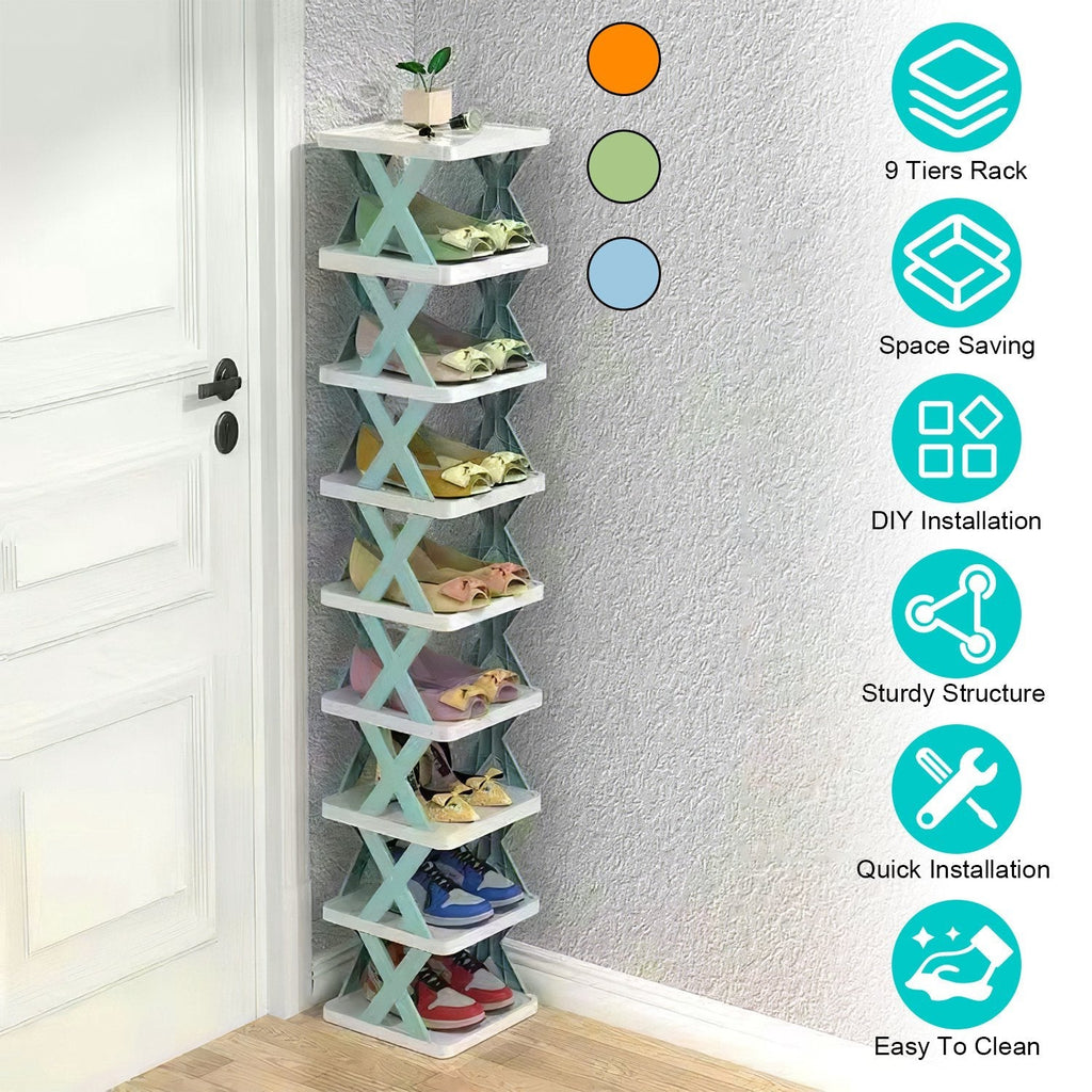 Slim 9-Tier Vertical Shoe Organizer — product view 7
