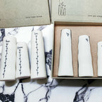 Mini Porcelain Vase Set — 3 Pieces