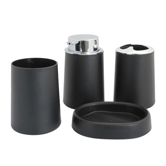 Bamboo Bathroom Accessory Set