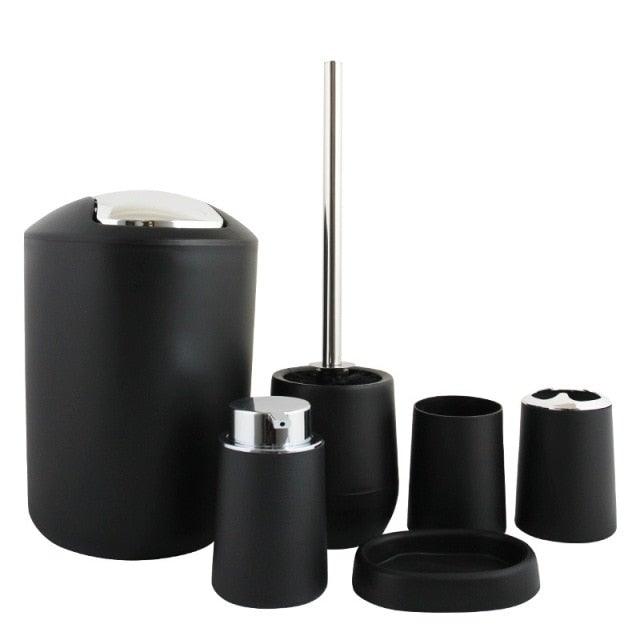 Bamboo Bathroom Accessory Set