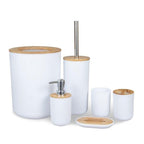 Bamboo Bathroom Accessory Set