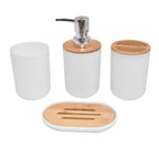 Bamboo Bathroom Accessory Set