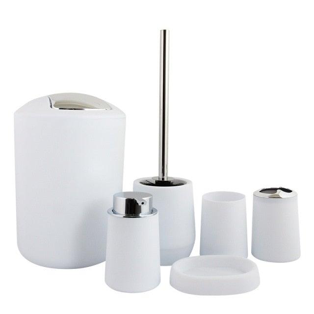 Bamboo Bathroom Accessory Set