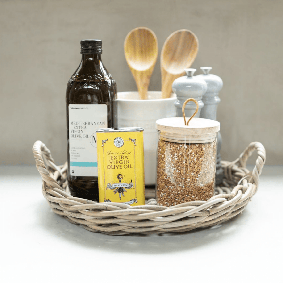 Rattan Round Tray