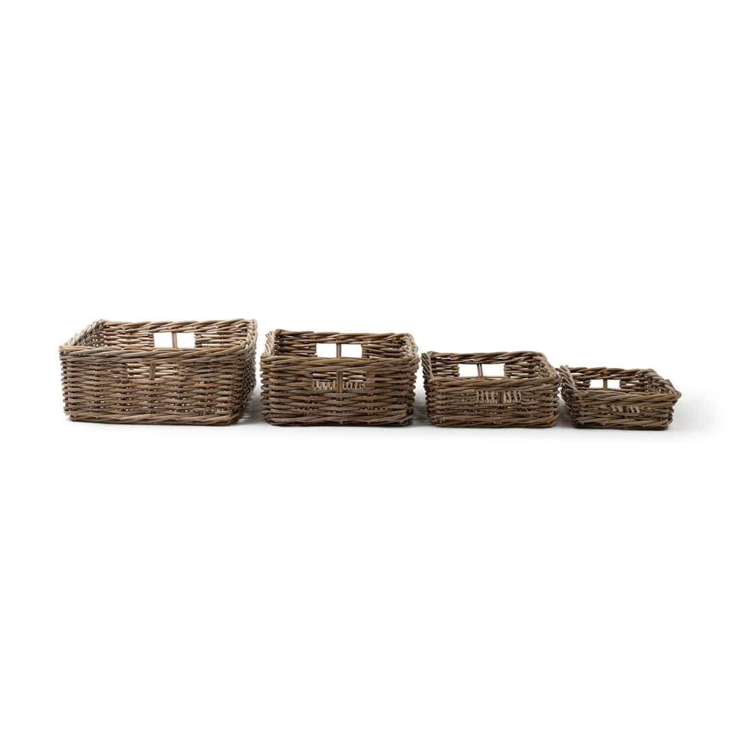 Rattan Rectangle Basket Tray