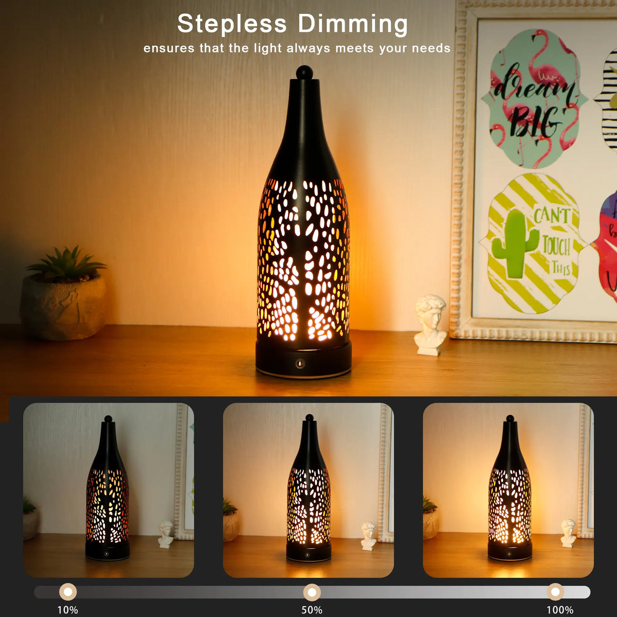GlowCut Rechargeable Cordless Table Lamp