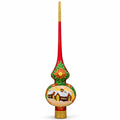 Winter Village Glass Christmas Tree Topper — 11 in.