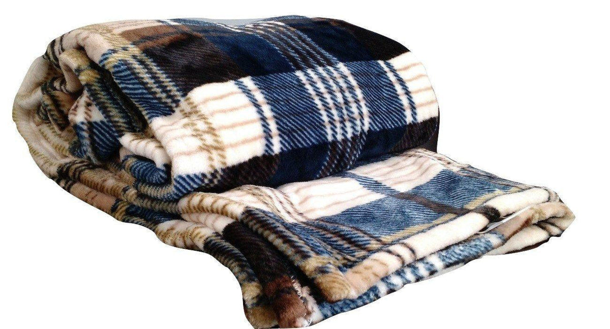 Winter Cabin Flannel Throw