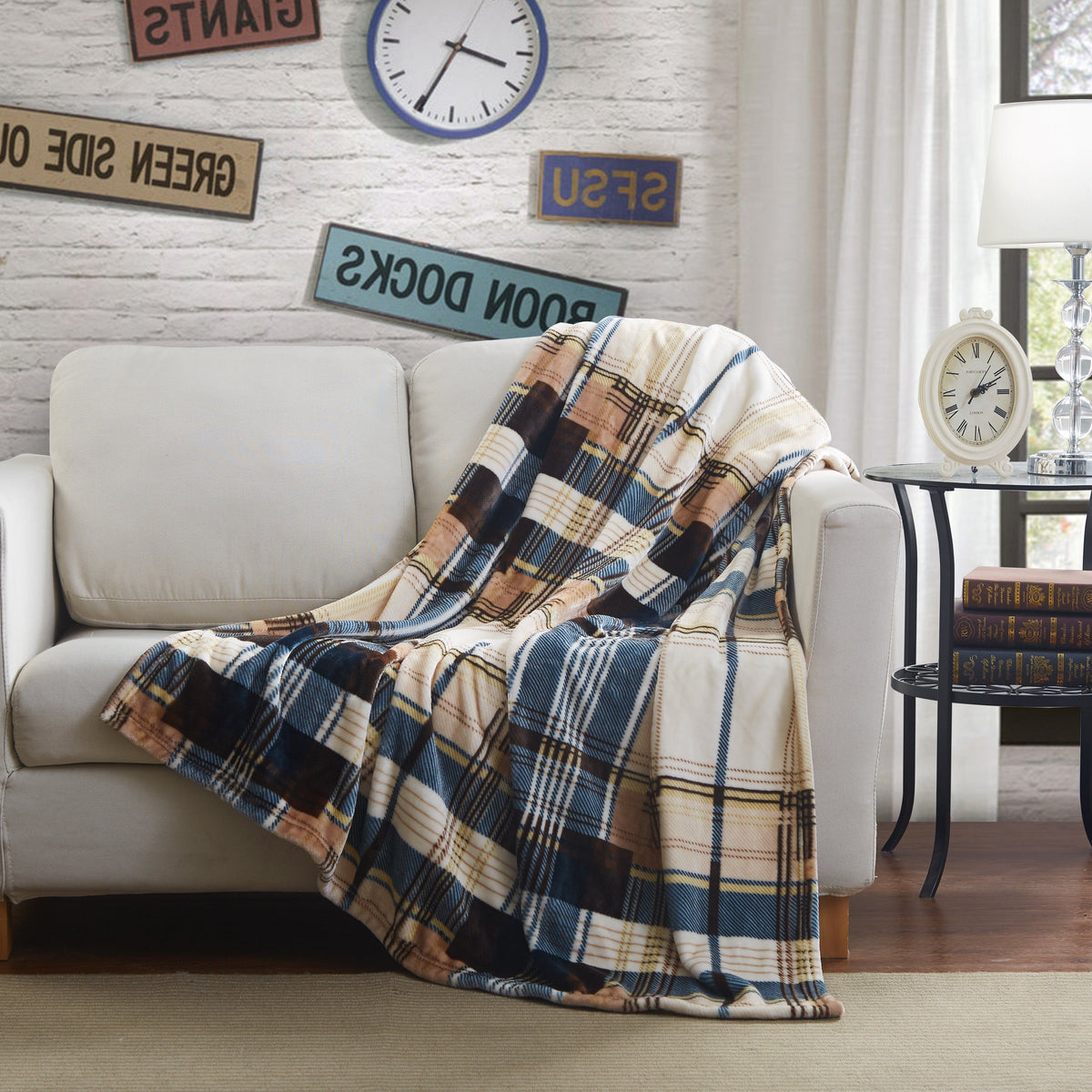 Winter Cabin Flannel Throw