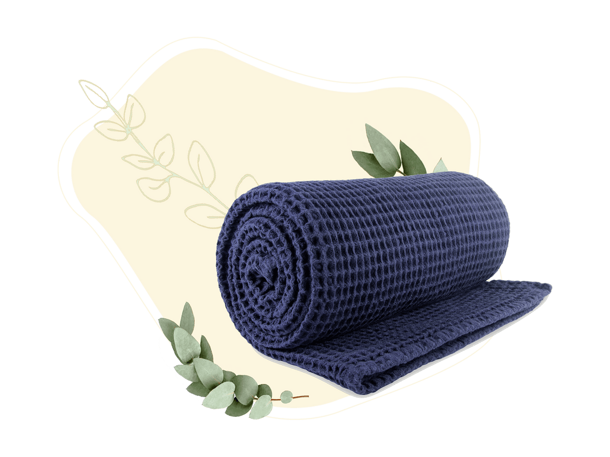 Waffle Weave Cotton Throw — 50 × 60 in.