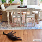 Rosman Distressed Washable Area Rug