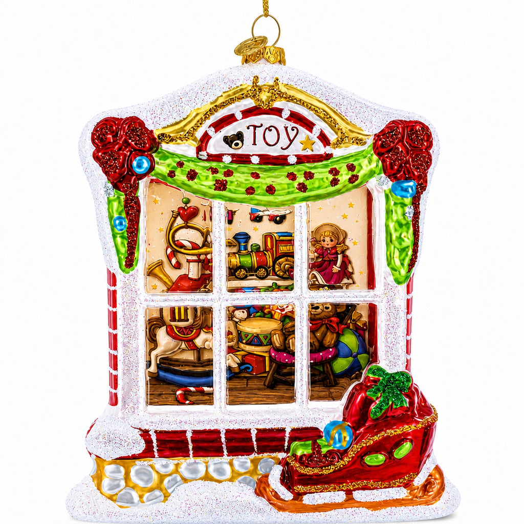 Winter Wonderland Glass House Ornament