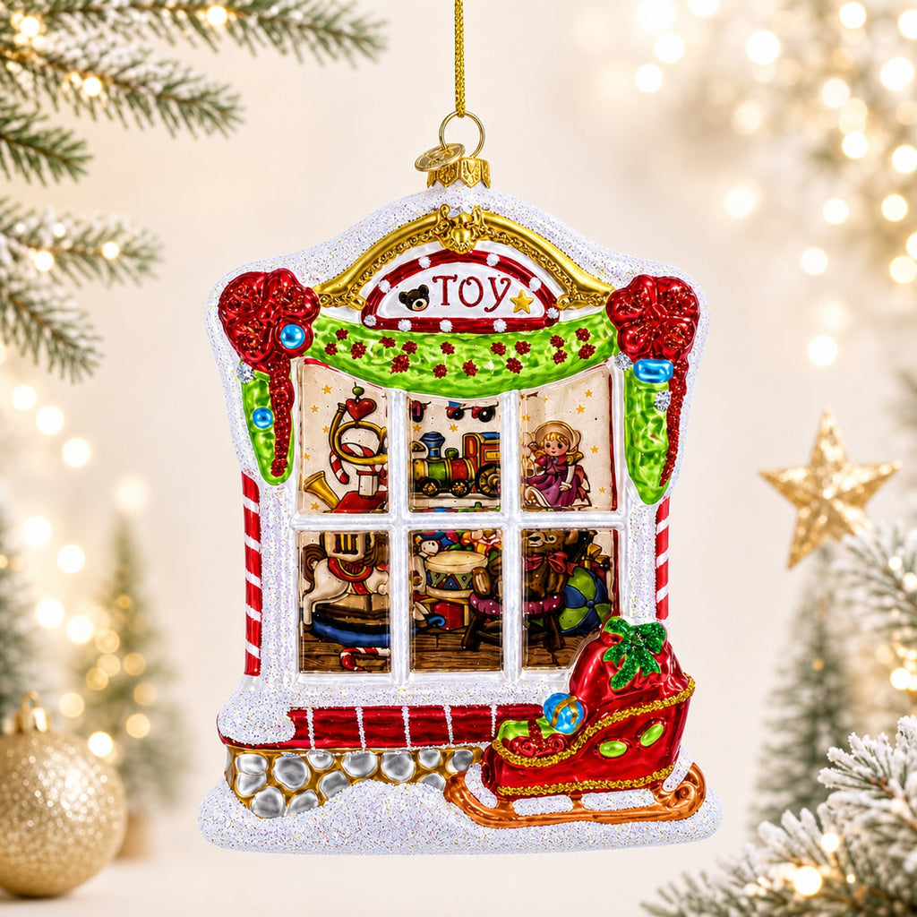 Winter Wonderland Glass House Ornament