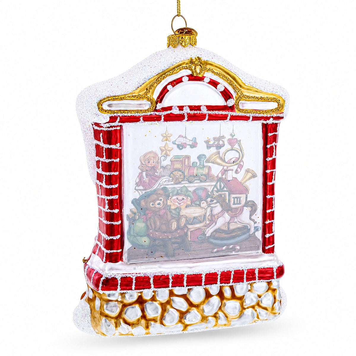 Winter Wonderland Glass House Ornament