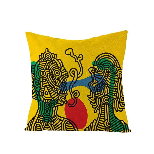 Colorful Abstract Pillow Cover