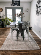 Cream Holi-2301 Washable Area Rug