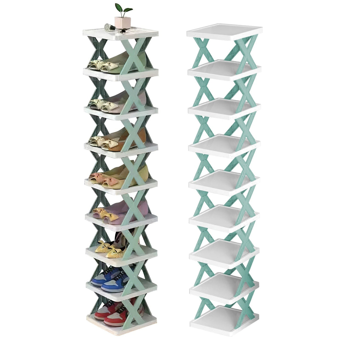 Slim 9-Tier Vertical Shoe Organizer — product view 6