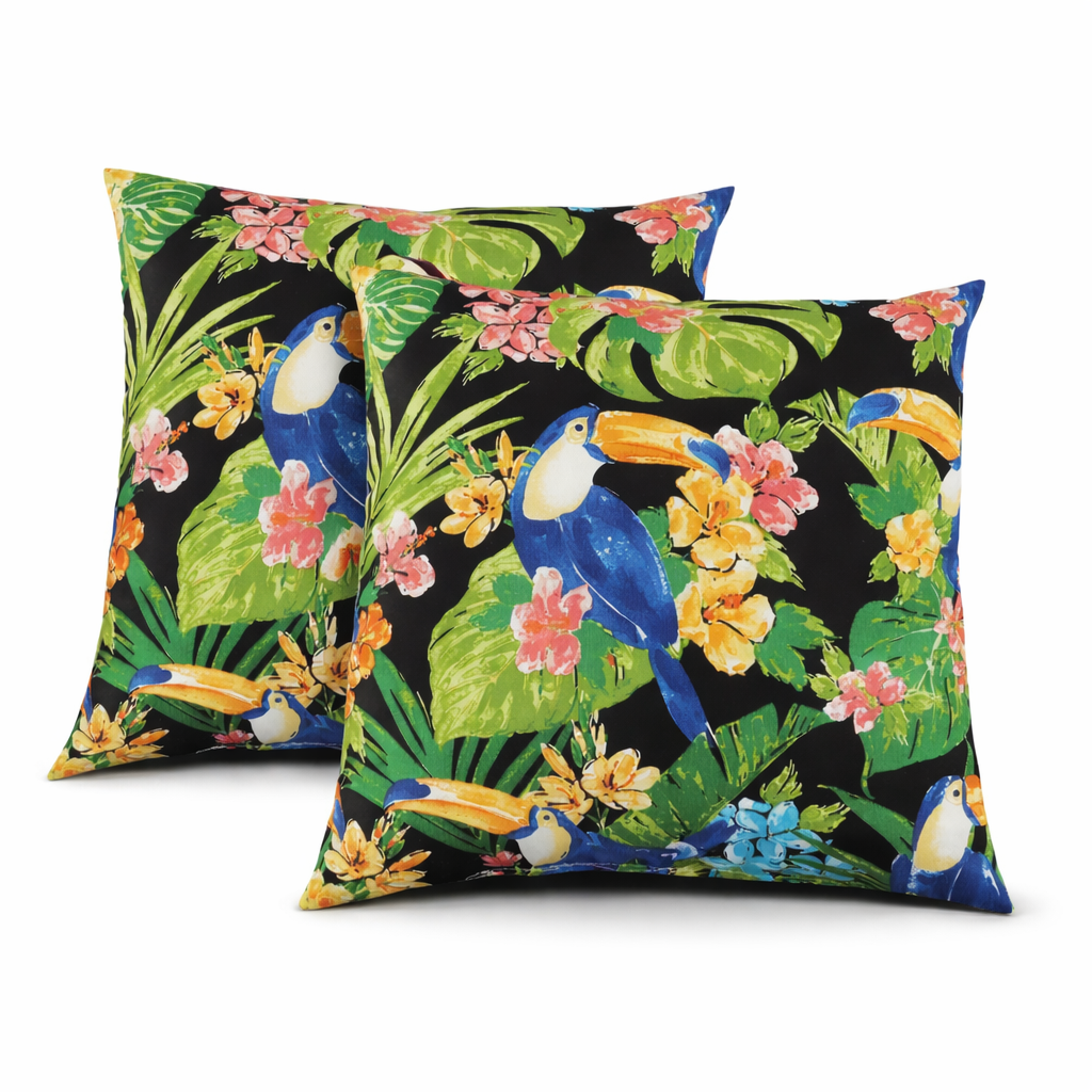Waterproof Outdoor Throw Pillows — Set of 2