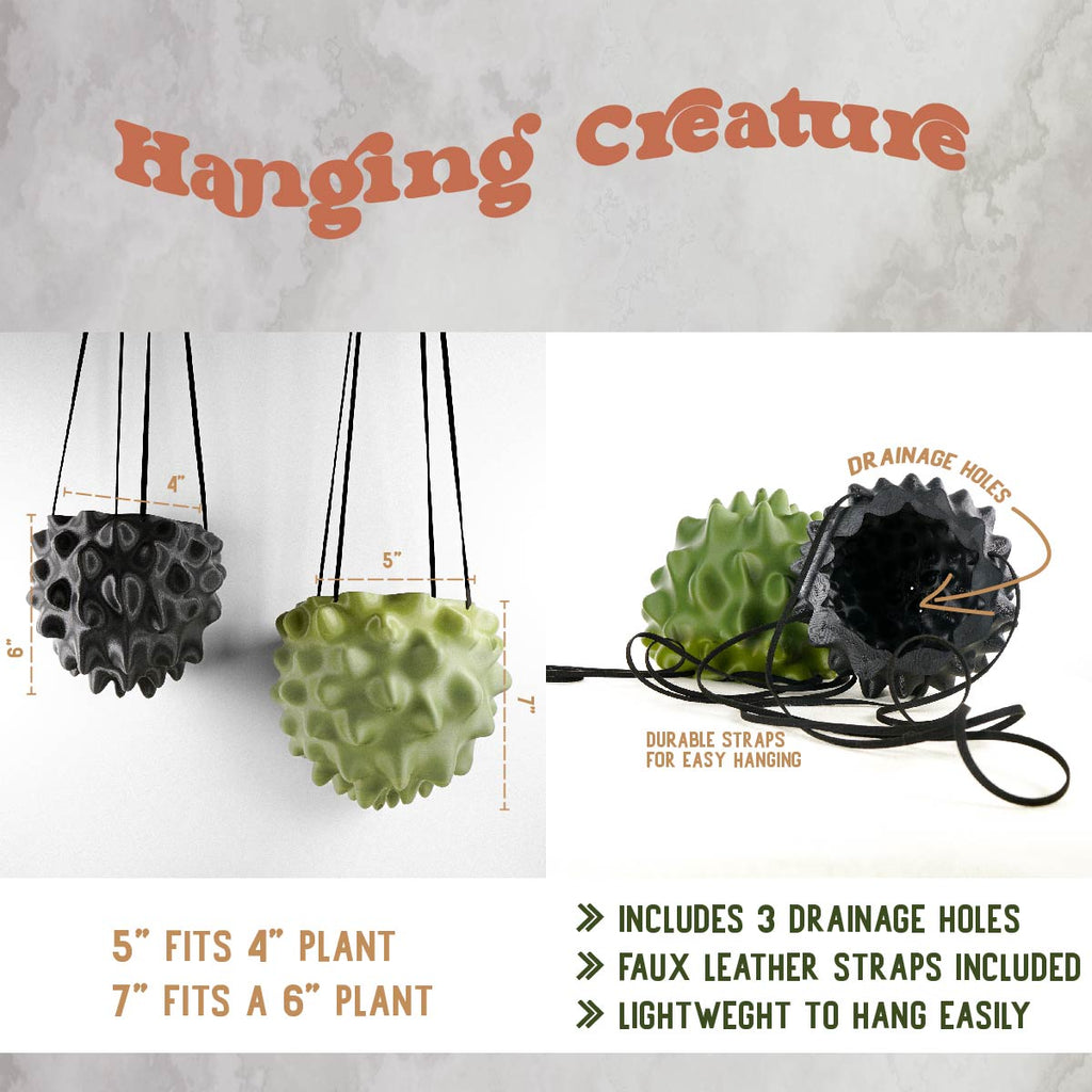 Creature Orb Hanging Planter