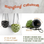 Creature Orb Hanging Planter