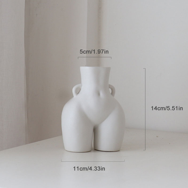 Sculpted Silhouette Decorative Vase