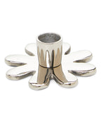 Silver Flower Candle Holder