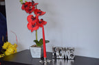 Silver Flower Candle Holder