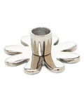 Silver Flower Candle Holder