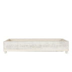 Gather Rustic Wooden Centerpiece Tray — 20 × 12 in.