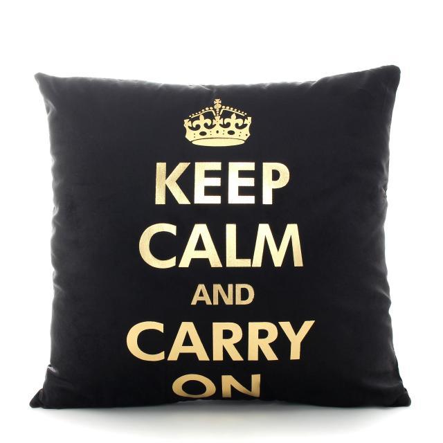 Black & Gold Velvet Pillow Cover