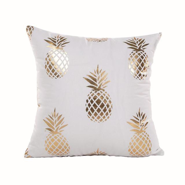 Black & Gold Velvet Pillow Cover